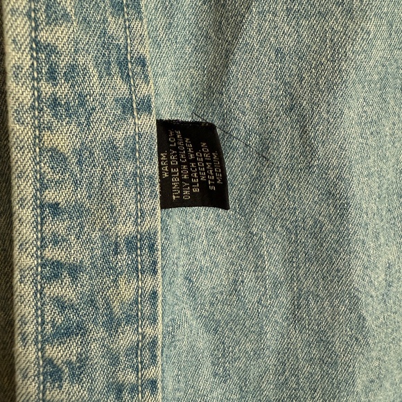 Rare 1993 Vintage RRL Ralph Lauren 3 Star Denim Work Shirt Men’s XL - Picture 7 of 7